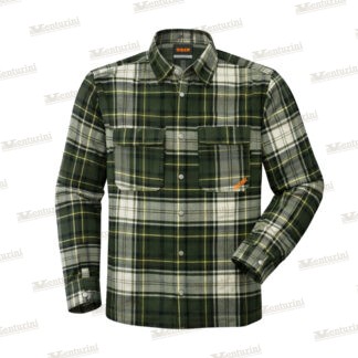 Camicia Scozzese Verde Scuro