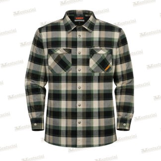 Camicia Scozzese Verde/Beige
